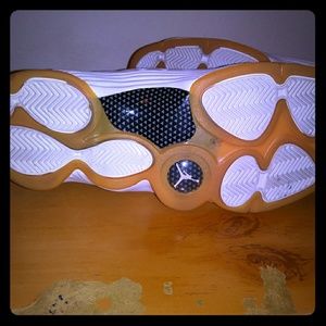 White and wheat jordan 13s